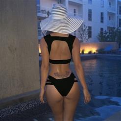 Sexy Black Strap Bandage Bikini Swimsuit BK9914