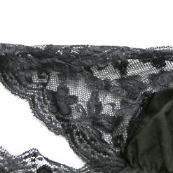 Sexy Black Lace Halter See-through Ruched Lingerie C1559