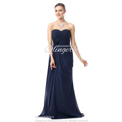 2018 Comfortable Dark-Blue Sweetheart Flower A-Line Zipper-up Floor-Length Prom Dress F30011