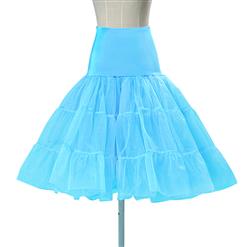 Graceful Cute Azure Tulle Skirt Petticoat HG11257