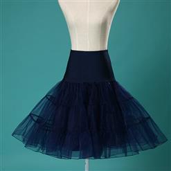 Graceful Cute Dark-blue Tulle Skirt Petticoat HG11260