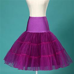 Graceful Cute Purple Tulle Skirt Petticoat HG11265