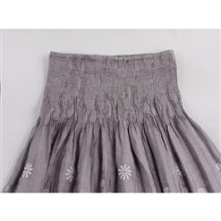 Vintage 2 In 1 Long Skirt Boob Tube Maxi Dress HG11889