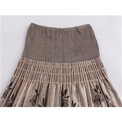 Vintage 2 In 1 Long Skirt Boob Tube Maxi Dress HG11894
