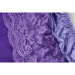 Light Purple Long Mesh Bustle Skirt HG12388