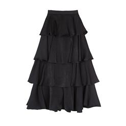 Casual Skirt, Tiered Skirts for Women, Multi Layered Skirt, Midi Flare Skirt, Swing Skater Skirt, Fashion Skirt, #HG13066