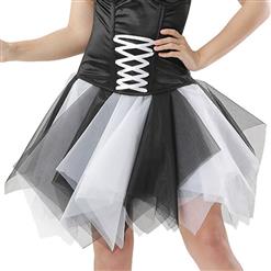 Women's Tutu Tulle Mini A-Line Layered Petticoat Zigzag Skirt HG15002