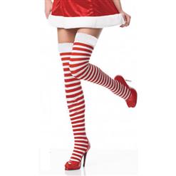 Nylon Fishnet Thigh High Stockings, fishnet hosiery, fishnet garter, Christmas Stockings, #HG1749