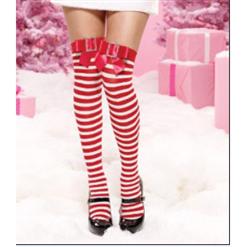 thigh highs Stockings, Nylon Striped Thigh Highs,Stockings wholesale, Striped Christmas Thigh Highs , #HG2191