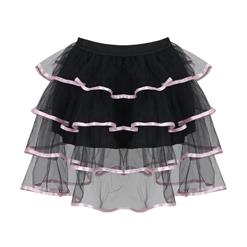 Women's Gothic Multi-layer Tutu Skirt Dancing Petticoat HG6131