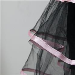 Women's Gothic Multi-layer Tutu Skirt Dancing Petticoat HG6131