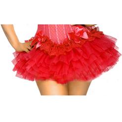 Red Puff Short Skirt HG7760