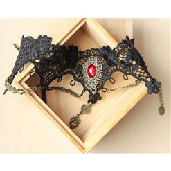 Vintage Gothic Victorian Lace Jewelry Flower Chocker J12030