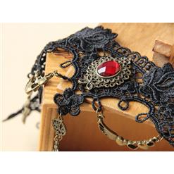 Vintage Gothic Victorian Lace Jewelry Flower Chocker J12030
