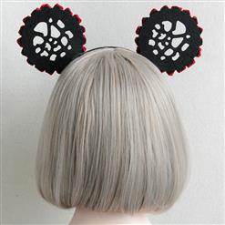 Hot Selling Women's Mickey Mouse Rose Edge Hair Clasp J12816