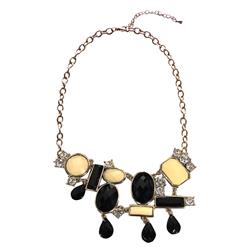 Women's Fashion Party Accessory Rhinestone and Gem Pendant Necklace J7433