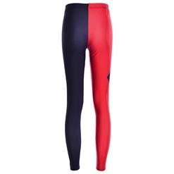 Women's Sexy Black and Red Stretch Leggings L10983