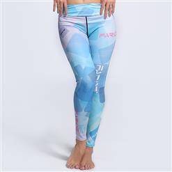 Classical Geometry Printed Yoga Pants, High Waist Tight Yoga Pants, Fashion Rectangle Printed Fitness Pants, Casual Stretchy Sport Leggings, Women's High Waist Tight Full length Pants, #L16221