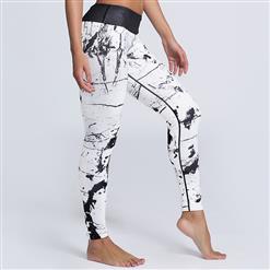 Women's Fashion High Waist Printed Stretchy Sports Leggings Yoga Fitness Pants L16224