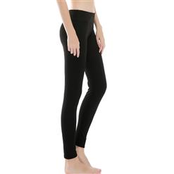 Fashion Casual Black High Waist Stretchy Sports Leggings Yoga Fitness Pants L16379