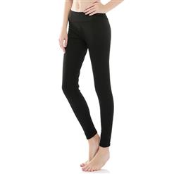 Fashion Casual Black High Waist Stretchy Sports Leggings Yoga Fitness Pants L16379