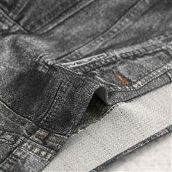 Legging Pants Jeans Look Black Pocket L5225