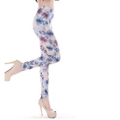 Fashion Flower Legging, Sexy Watercolor Pants, Watercolor Flower Leggings, #L5348