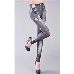 Seamless Jeggings, Imitation Ripped Jeans, Fashion Seamless Jeggings, Yoga Jeggings, Sports Jeggings, Daily Casual Leggings, #L5592