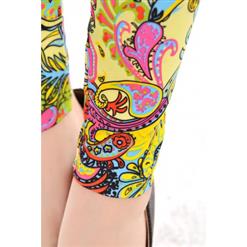 Color Totem Printed Leggings L7470
