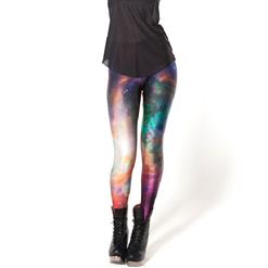 Galaxy Cosmic Legging, Galaxy Rainbow Pants, Space Galaxy Leggings, #L7857