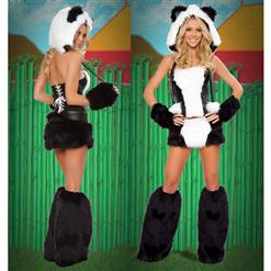 Sexy Panda Costume, Sexy Panda Bear Costume, Panda Bear Halloween Costume, Adult Panda Costume, Panda Halloween Costume, #M2256