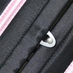 Fashion Black Satin Strapless Striped Overbust Corset M3083