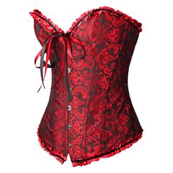 Embroidered Burlesque Corset M4069