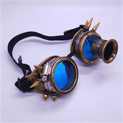 Steampunk Magnifier Rivet Glasses Halloween Masquerade Party Goggles MS19785
