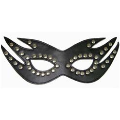 Studded Black Cat Mask MS2954