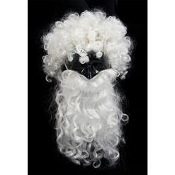 Christmas Costume Beards & Wigs, white wig and beard set, Santa Beard And Wig Set, #MS6320