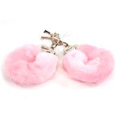 Luxury pink fur cuffs MS7146