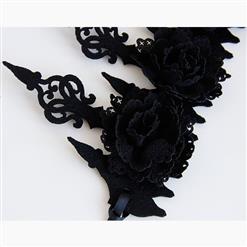 Elegant Charming Black Flower Crown Headband Wedding Headwear MS17546
