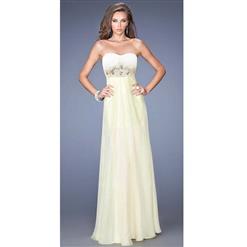 Sexy Long Gown, Lady Noble Fashion Apricot Gown, Cheap High Quality Floor-length Gown, Apricot A-line Gown, #N10084
