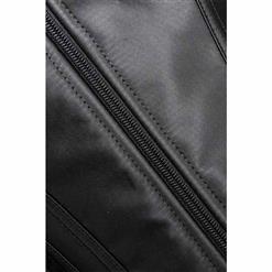 Courtlike Black Lace Trim Zipper Corset N10088