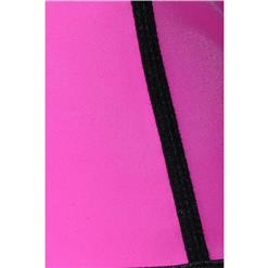 Women's Unique Hot-Pink Latex Steel Bone Underbust Corset N10241