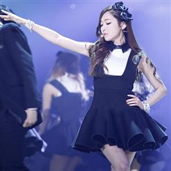 Sexy Black and White Dress, Girls' Generation Dress, Fashion Slip Dress, Dance Dress, #N10252