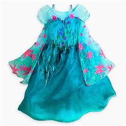 New Ice Queen Girl Dress, Ice Queen Kid Costume,  Princess Kid Costume, Cheap Princess Girl Princess Dress, #N10347
