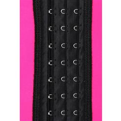 Hot Sale Hot-Pink Latex Steel Bone Vest Underbust Corset N10364