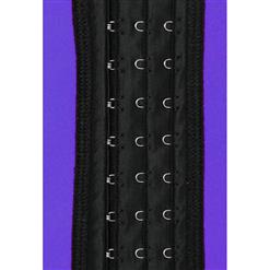 Hot Sale Purple Latex Steel Bone Vest Underbust Corset N10373