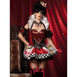 Sexy Halloween Costume, Women's Card Queen Costume, Fairy Tale Costume, Hot Sale Card Queen Costume, #N10450