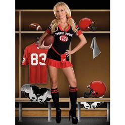 Women's Rugby Football Touch Down Costume N10452