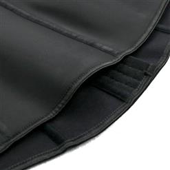 Sexy Black Latex 9 Steel Boned Waist Cincher Underbust Corset Vest N10457