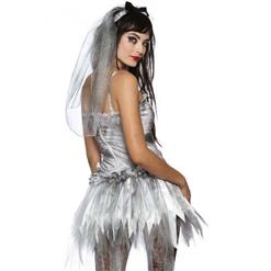 Sexy Zombie Bride Wedding Corpse Halloween Costume N10485