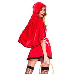 Sexy Lace-up Red Riding Hood Costume N10641